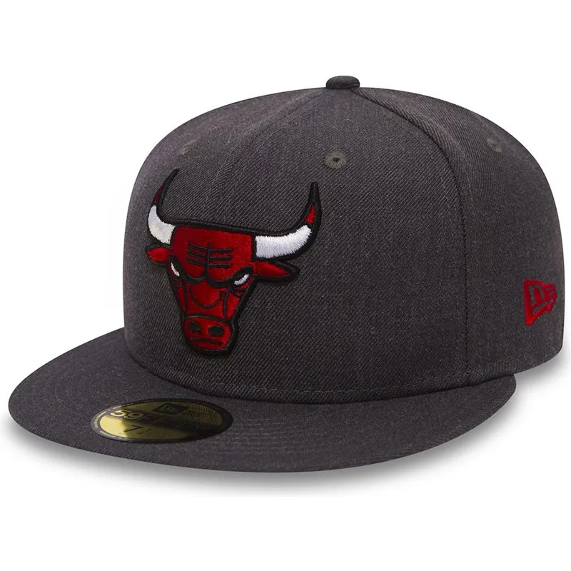 cappelli-piatta-nero-regolato-59fifty-heather-dei-chicago-bulls-nba-di-new-era