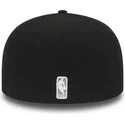 cappellino-visiera-piatta-nero-e-grigio-aderente-59fifty-di-san-antonio-spurs-nba-di-new-era