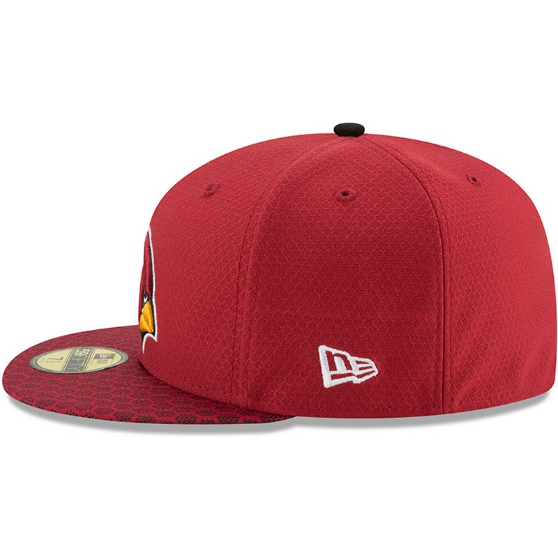 cappellino-visiera-piatta-rosso-aderente-59fifty-sideline-di-arizona-cardinals-nfl-di-new-era