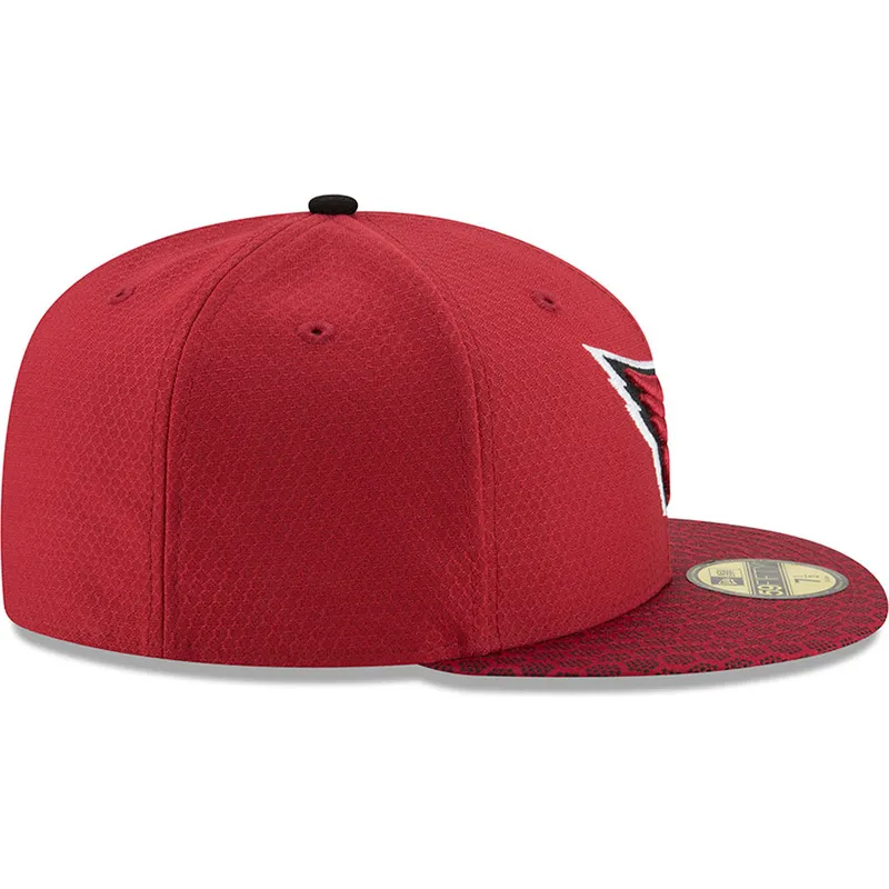 cappelli-piatta-rosso-regolato-59fifty-sideline-dei-arizona-cardinals-nfl-di-new-era