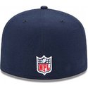 cappellino-visiera-piatta-blu-marino-aderente-59fifty-on-field-di-chicago-bears-nfl-di-new-era