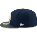 cappelli-piatta-blu-regolato-59fifty-sideline-dei-los-angeles-rams-nfl-di-new-era