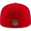 cappello-piatto-rosso-aderente-59fifty-sideline-dei-san-francisco-49ers-nfl-di-new-era