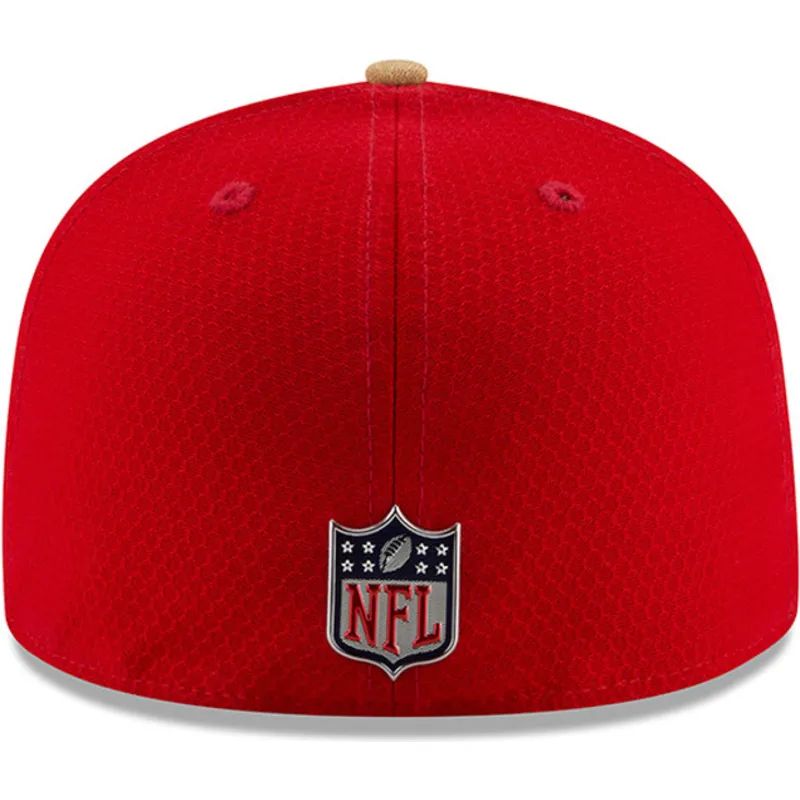cappelli-piatta-rosso-regolato-59fifty-sideline-dei-san-francisco-49ers-nfl-di-new-era
