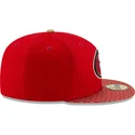 cappelli-piatta-rosso-regolato-59fifty-sideline-dei-san-francisco-49ers-nfl-di-new-era
