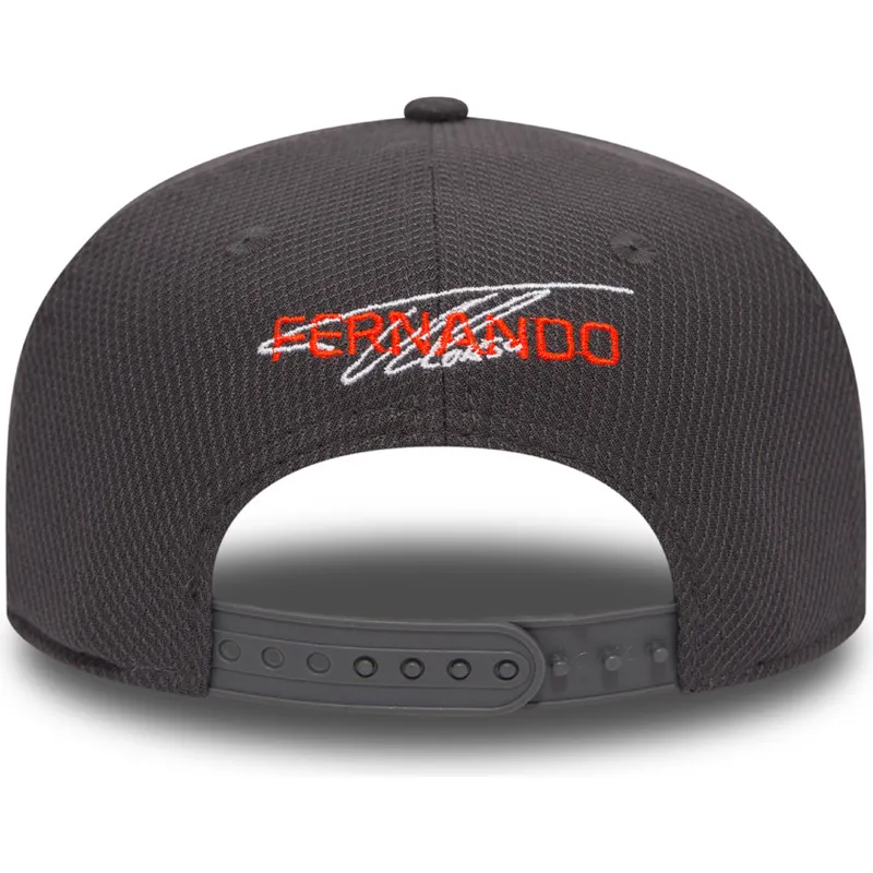 cappelli-piatta-grigio-snapback-9fifty-fernando-alonso-dei-mclaren-racing-formula-1-di-new-era