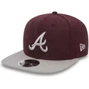 cappelli-piatta-rosso-snapback-9fifty-seasonal-heather-dei-atlanta-braves-mlb-di-new-era