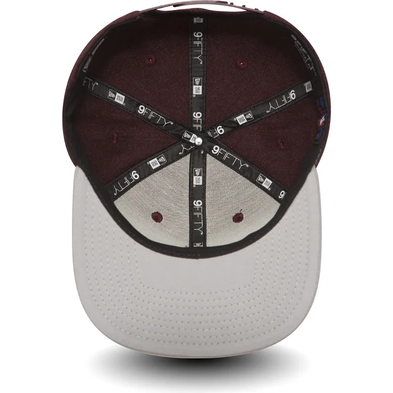 cappelli-piatta-rosso-snapback-9fifty-seasonal-heather-dei-atlanta-braves-mlb-di-new-era