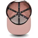 cappellino-visiera-piatta-rosa-regolabile-con-logo-nero-9fifty-true-originators-di-new-york-yankees-mlb-di-new-era