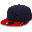 cappellino-snapback-blu-navy-e-rosso-9fifty-diamond-era-essential-degli-oakland-athletics-mlb-di-new-era