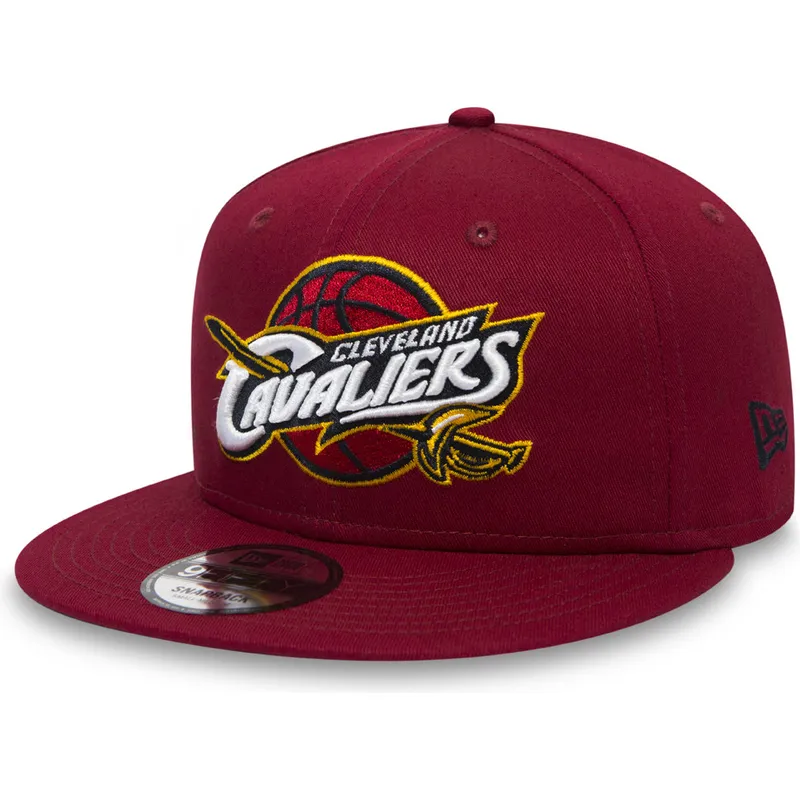 cappelli-piatta-rosso-snapback-per-bambino-9fifty-classic-dei-cleveland-cavaliers-nba-di-new-era