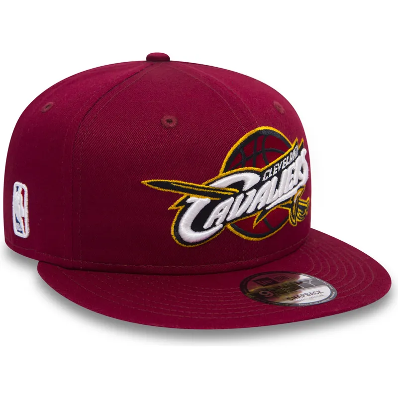 cappelli-piatta-rosso-snapback-per-bambino-9fifty-classic-dei-cleveland-cavaliers-nba-di-new-era