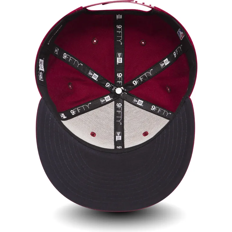 cappelli-piatta-rosso-snapback-per-bambino-9fifty-classic-dei-cleveland-cavaliers-nba-di-new-era
