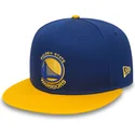 cappellino-snapback-9fifty-blu-e-giallo-con-visiera-piatta-dei-golden-state-warriors-nba-di-new-era