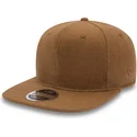 cappello-piatto-marrone-regolabile-9fifty-premium-classic-di-new-era