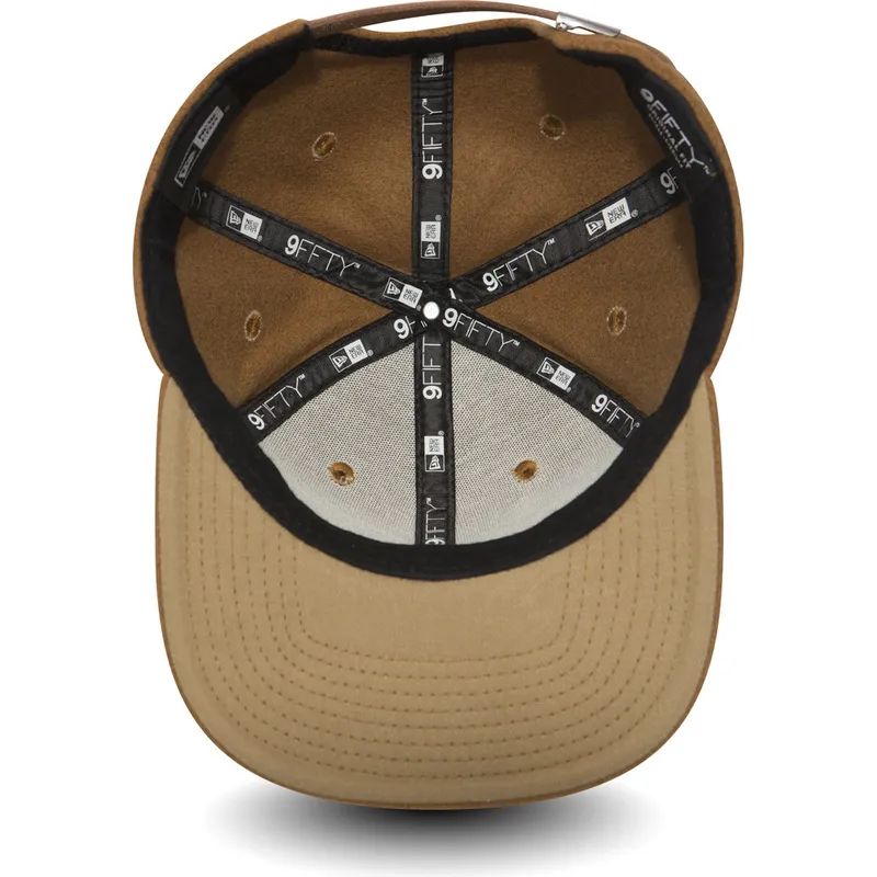 cappelli-piatta-marrone-cinghia-regolabile-9fifty-di-new-era