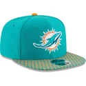 cappelli-piatta-blu-snapback-9fifty-sideline-dei-miami-dolphins-nfl-di-new-era