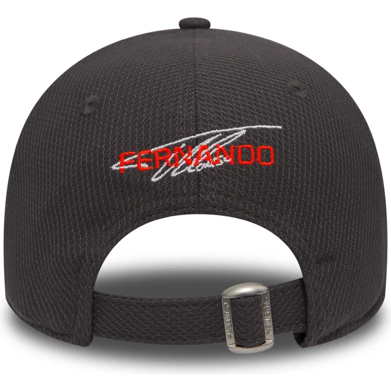 cappelli-curva-grigio-cinghia-regolabile-9forty-fernando-alonso-dei-mclaren-racing-formula-1-di-new-era