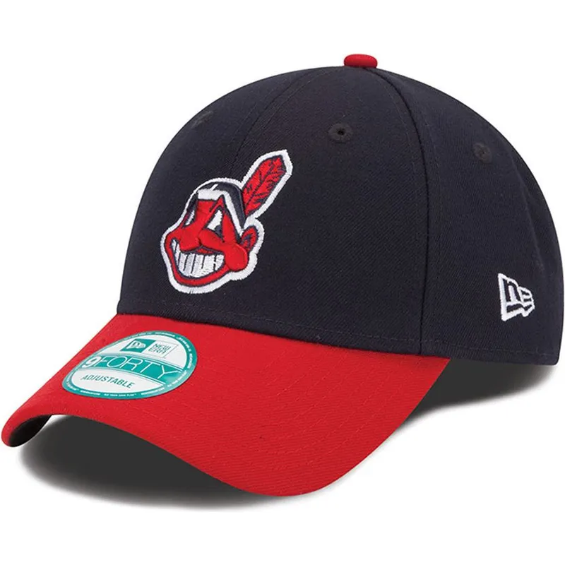 cappelli-curva-nero-cinghia-regolabile-9forty-the-league-dei-cleveland-indians-mlb-di-new-era