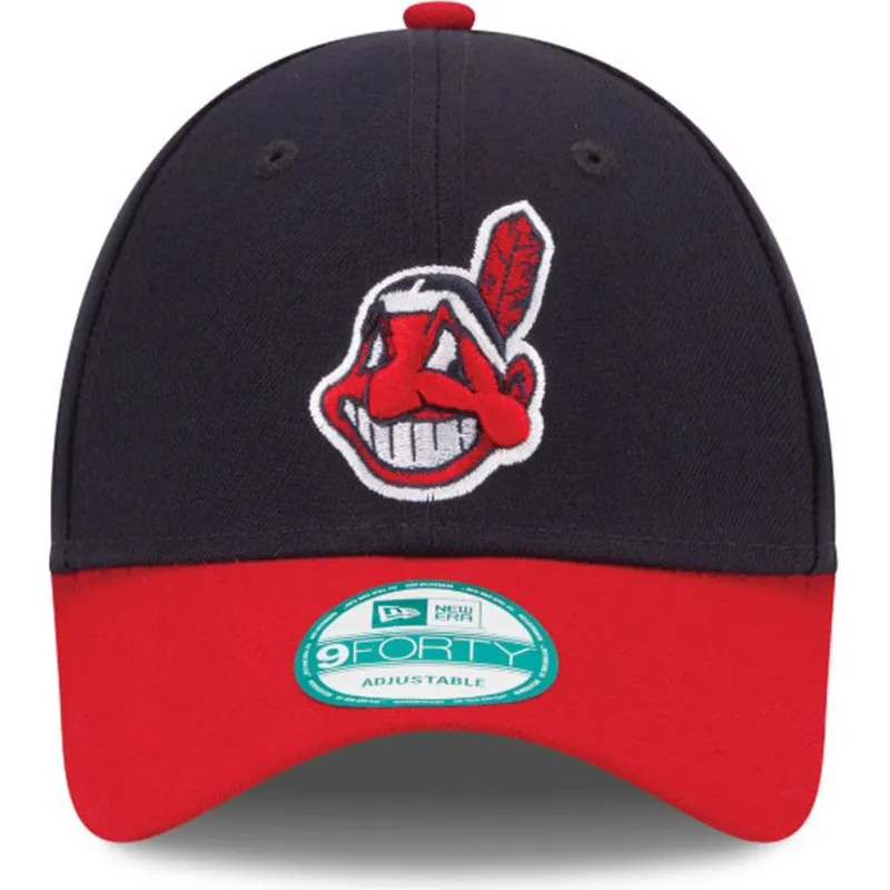 cappelli-curva-nero-cinghia-regolabile-9forty-the-league-dei-cleveland-indians-mlb-di-new-era