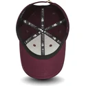 cappellino-visiera-curva-bordeaux-regolabile-con-logo-oro-9forty-melton-di-new-york-yankees-mlb-di-new-era