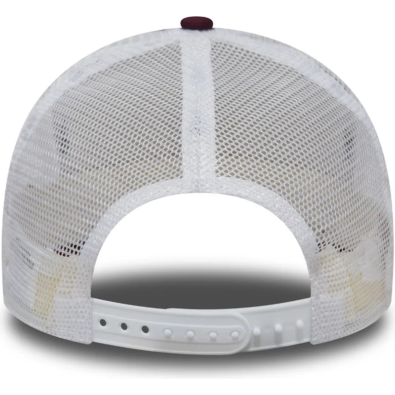 cappelli-curva-rosso-snapback-granate-oro-9forty-essential-dei-new-york-yankees-mlb-di-new-era