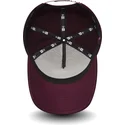 cappelli-curva-rosso-cinghia-regolabile-granate-9forty-melton-a-frame-dei-new-york-yankees-mlb-di-new-era