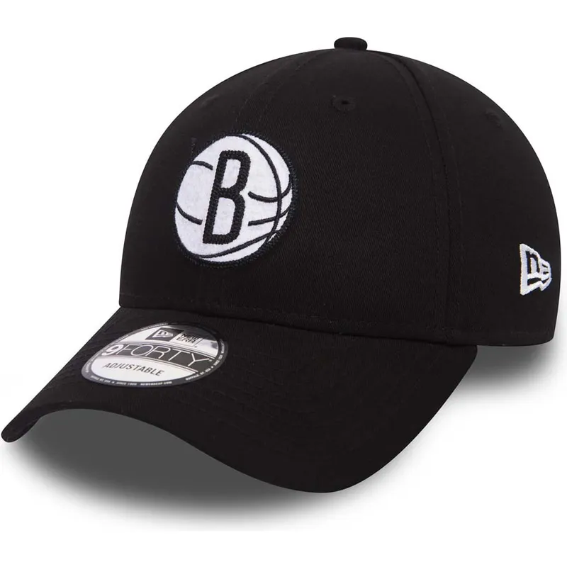 cappelli-curva-nero-cinghia-regolabile-9forty-felt-infill-dei-brooklyn-nets-nba-di-new-era cappelli-curva-nero-cinghia-regolabile-9forty-felt-infill-dei-brooklyn-nets-nba-di-new-era