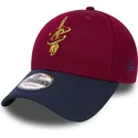 cappelli-curva-rosso-cinghia-regolabile-9forty-mesh-dei-cleveland-cavaliers-nba-di-new-era