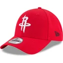 cappelli-curva-rosso-cinghia-regolabile-9forty-the-league-dei-houston-rockets-nba-di-new-era