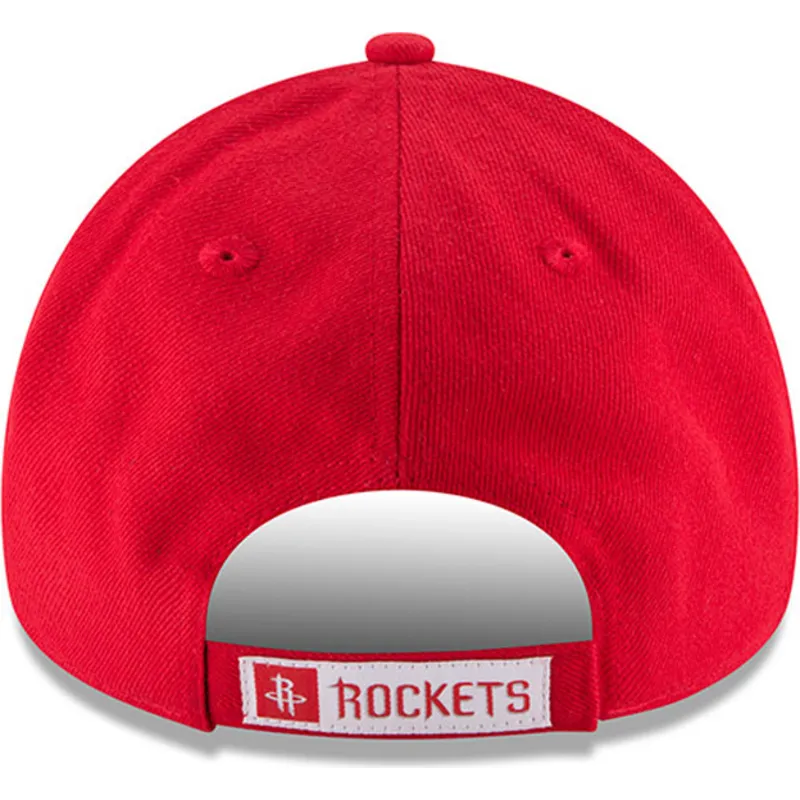 cappelli-curva-rosso-cinghia-regolabile-9forty-the-league-dei-houston-rockets-nba-di-new-era