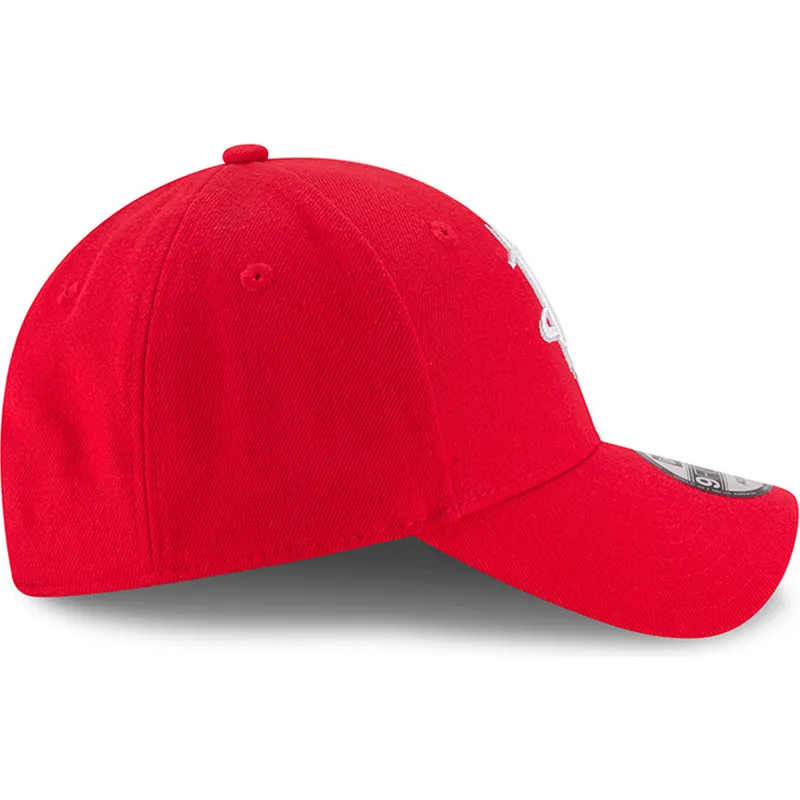 cappelli-curva-rosso-cinghia-regolabile-9forty-the-league-dei-houston-rockets-nba-di-new-era