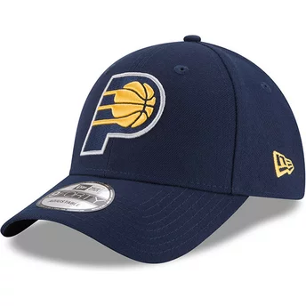 Cappellino visiera curva blu marino regolabile 9FORTY The League di Indiana Pacers NBA di New Era