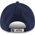 cappellino-visiera-curva-blu-marino-regolabile-9forty-the-league-di-indiana-pacers-nba-di-new-era