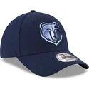 cappelli-curva-blu-cinghia-regolabile-bordado-9forty-the-league-dei-memphis-grizzlies-nba-di-new-era
