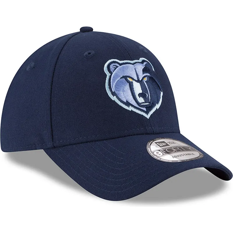 cappelli-curva-blu-cinghia-regolabile-bordado-9forty-the-league-dei-memphis-grizzlies-nba-di-new-era