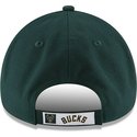 cappellino-visiera-curva-verde-regolabile-9forty-the-league-di-milwaukee-bucks-nba-di-new-era