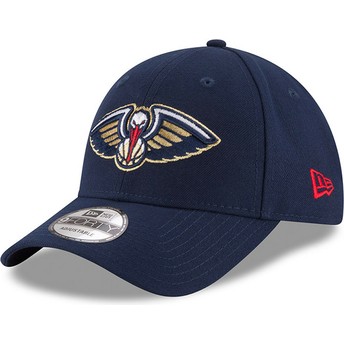 Cappellino visiera curva blu marino regolabile 9FORTY The League di New Orleans Pelicans NBA di New Era