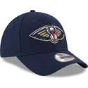 cappellino-visiera-curva-blu-marino-regolabile-9forty-the-league-di-new-orleans-pelicans-nba-di-new-era