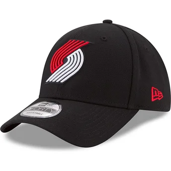 cappellino-curvo-nero-regolabile-9forty-the-league-dei-portland-trail-blazers-nba-di-new-era