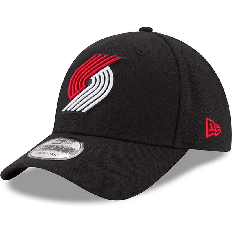 cappellino-curvo-nero-regolabile-9forty-the-league-dei-portland-trail-blazers-nba-di-new-era