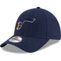 cappelli-curva-blu-marino-cinghia-regolabile-9forty-the-league-dei-utah-jazz-nba-di-new-era