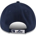 cappellino-visiera-curva-blu-marino-regolabile-9forty-the-league-di-utah-jazz-nba-di-new-era