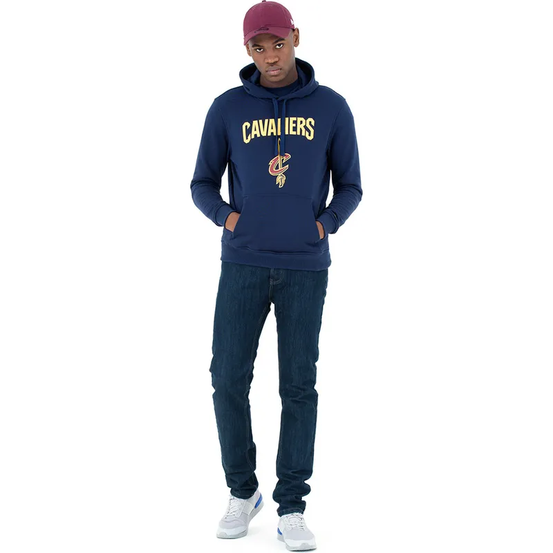 felpe-con-cappuccio-blu-pullover-hoody-dei-cleveland-cavaliers-nba-di-new-era felpe-con-cappuccio-blu-pullover-hoody-dei-cleveland-cavaliers-nba-di-new-era