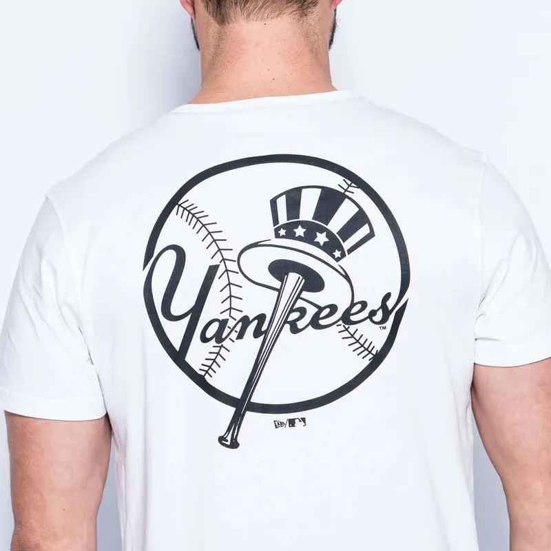 magliette-manica-corta-bianco-east-coast-graphic-dei-new-york-yankees-mlb-di-new-era