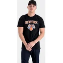 magliette-manica-corta-nero-dei-new-york-knicks-nba-di-new-era