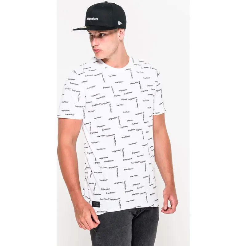 magliette-manica-corta-bianco-dei-camiseta-manga-corta-blanca-originators-di-new-era