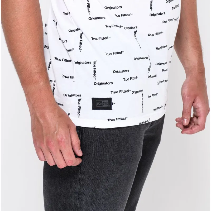 magliette-manica-corta-bianco-dei-camiseta-manga-corta-blanca-originators-di-new-era