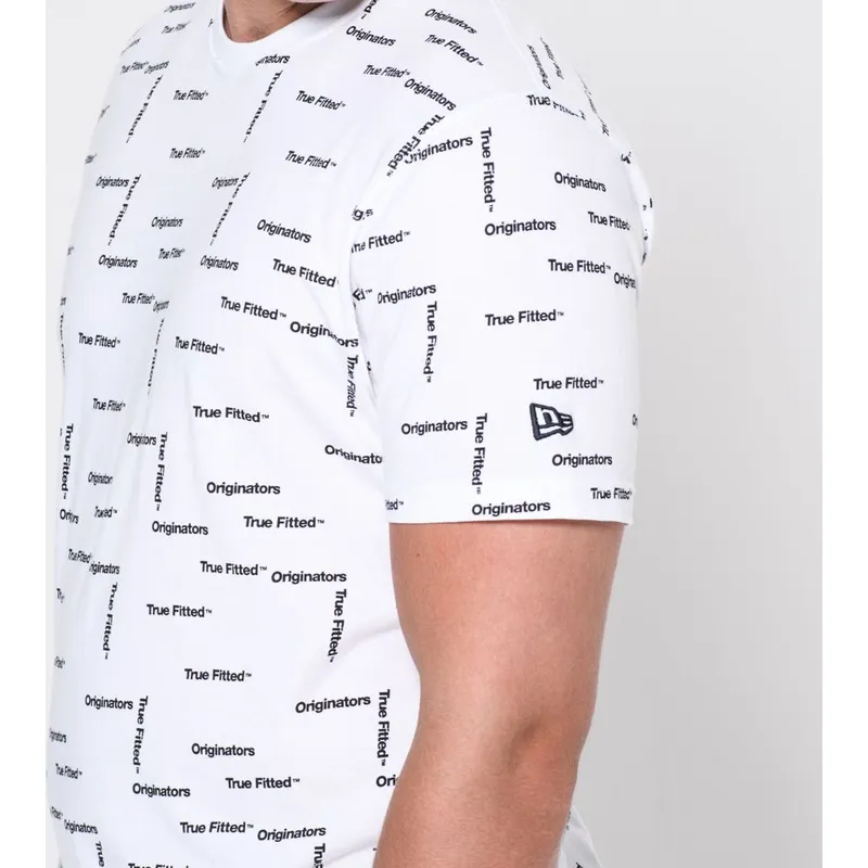 magliette-manica-corta-bianco-dei-camiseta-manga-corta-blanca-originators-di-new-era