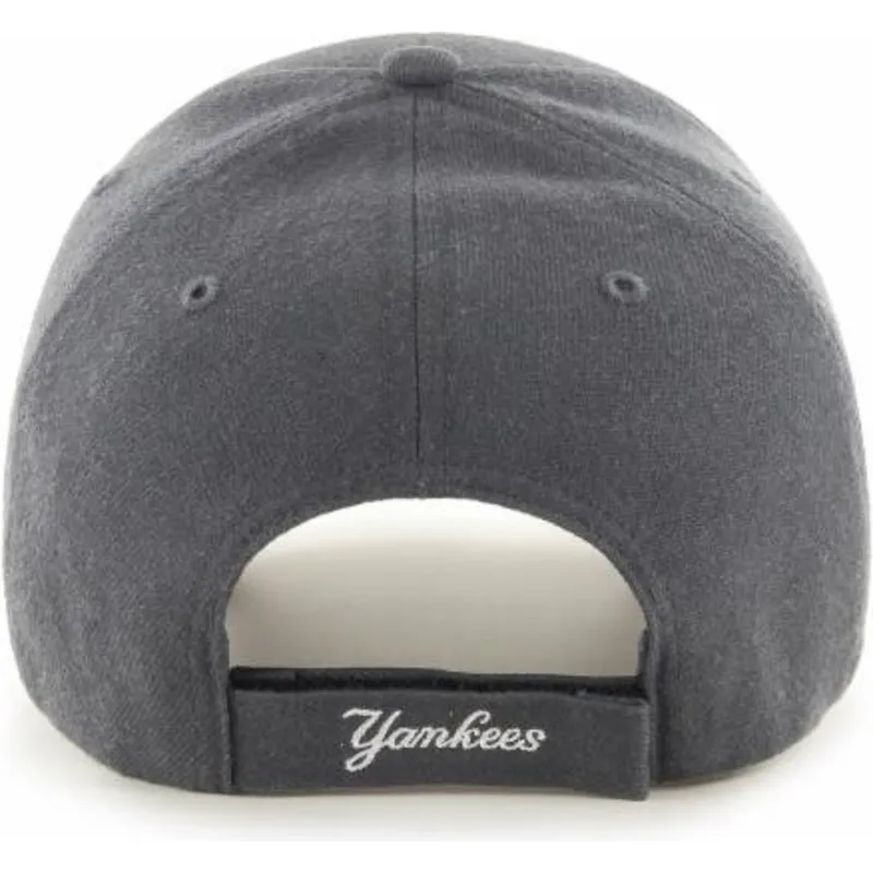 cappelli-curva-grigio-cinghia-regolabile-dei-new-york-yankees-mlb-di-47-brand
